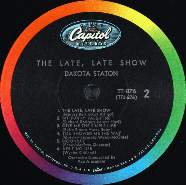 Dakota Staton - The Late, Late Show (Vinyl, LP, Album, Reissue, Mono) Very Good Plus (VG+) / Very Good (VG)