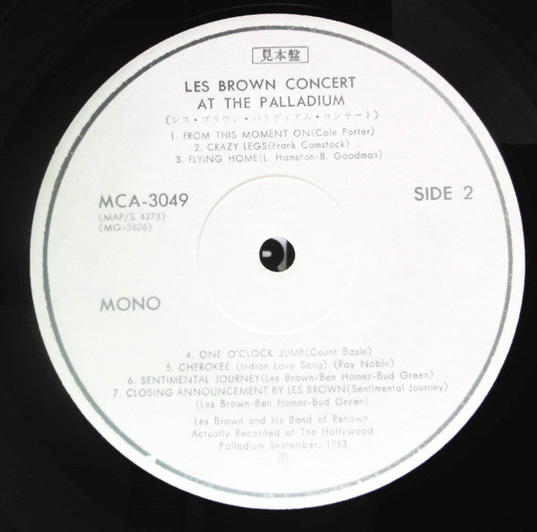 Les Brown - Concert At The Palladium (2xVinyl, LP, Promo) Very Good Plus (VG+) / Very Good (VG)