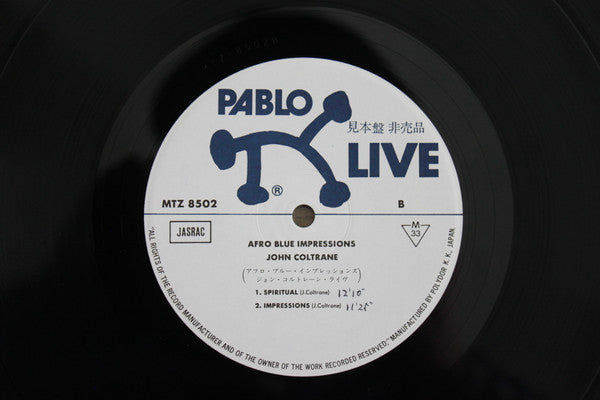 John Coltrane - Afro Blue Impressions (2xVinyl, LP, Album, Promo, Mono) Near Mint (NM or M-) / Very Good (VG)