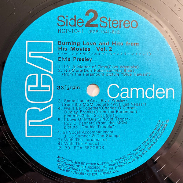 Elvis Presley - Burning Love And Hits From His Movies Vol. 2 = バーニン...