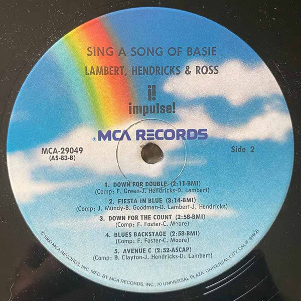 Lambert, Hendricks & Ross - Sing A Song Of Basie (Vinyl, LP, Album, Reissue) Very Good (VG) / Very Good (VG)