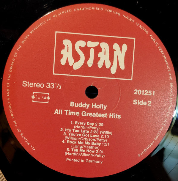 Buddy Holly - 23 All Time Greatest Hits (2xVinyl, LP, Compilation) Good Plus (G+) / Very Good (VG)