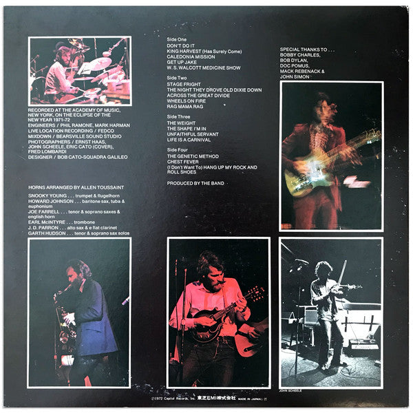 The Band - Rock Of Ages: The Band In Concert (2xVinyl, LP, Album) Near Mint (NM or M-) / Good Plus (G+)