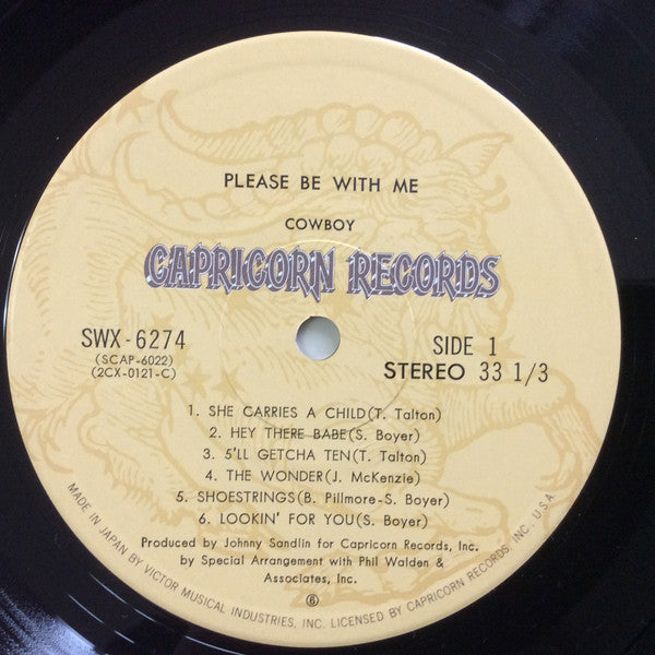 Cowboy (6) - Please Be With Me (Vinyl, LP, Album) Very Good Plus (VG+) / Very Good Plus (VG+)
