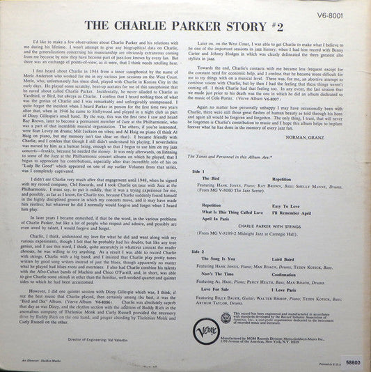 Charlie Parker - The Charlie Parker Story #2 (Vinyl, LP, Album, Compilation, Reissue, Stereo) Very Good (VG) / Very Good (VG)