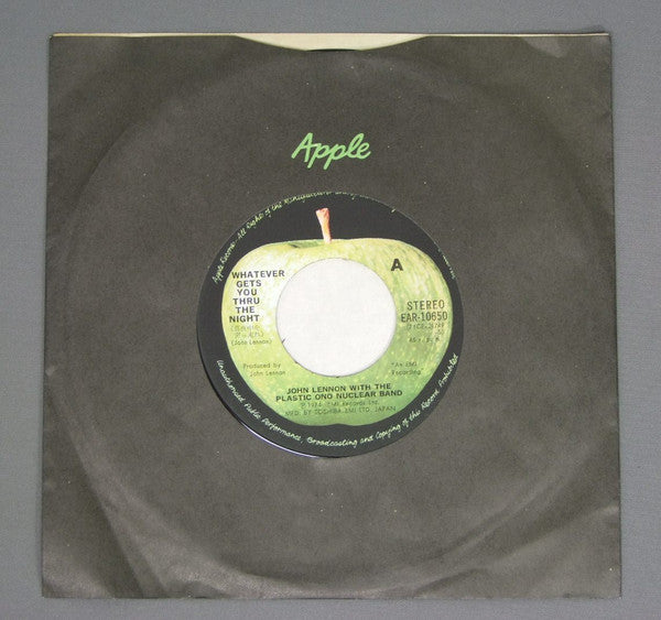 John Lennon - Run Through the Midnight (Vinyl, 7", 45 RPM, Single) Very Good Plus (VG+) / Good Plus (G+)