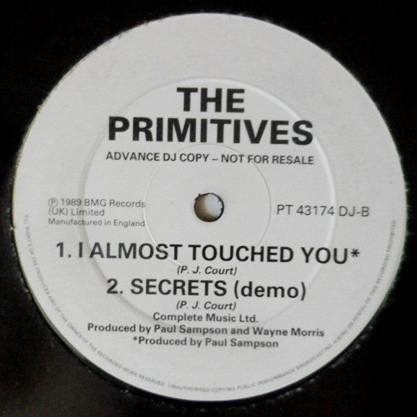 The Primitives - Secrets (Vinyl, 12", Promo) Very Good (VG) / Very Good (VG)
