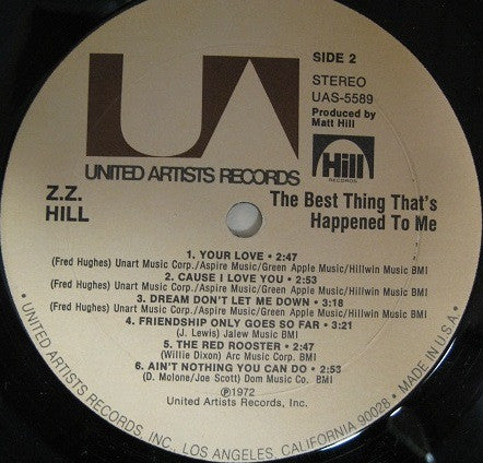 Z.Z. Hill - The Best Thing That's Happened To Me (Vinyl, LP, Album) Very Good (VG) / Very Good (VG)
