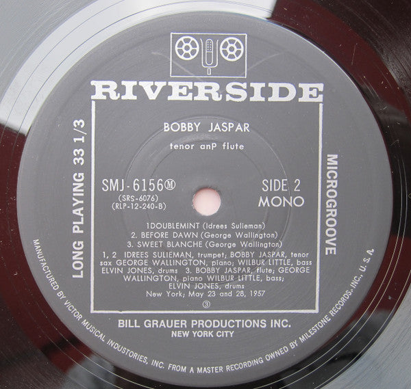Bobby Jaspar - Tenor And Flute (Vinyl, LP, Album, Reissue, Mono) Near Mint (NM or M-) / Very Good (VG)