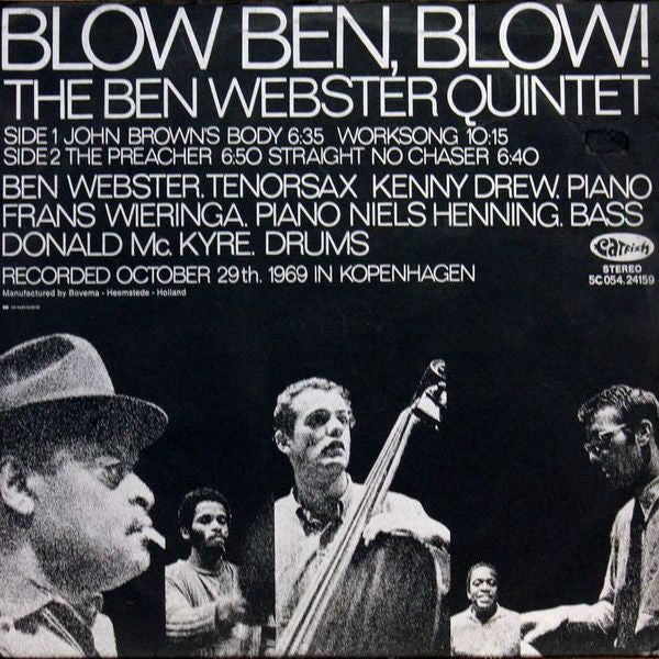 The Ben Webster Quintet - Blow Ben, Blow! (Vinyl, LP, Album, Stereo) Good Plus (G+) / Good Plus (G+)