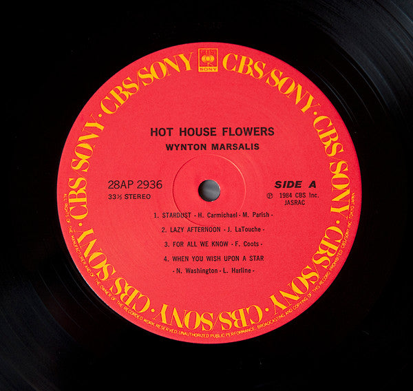 Wynton Marsalis - Hot House Flowers (Vinyl, LP, Album)