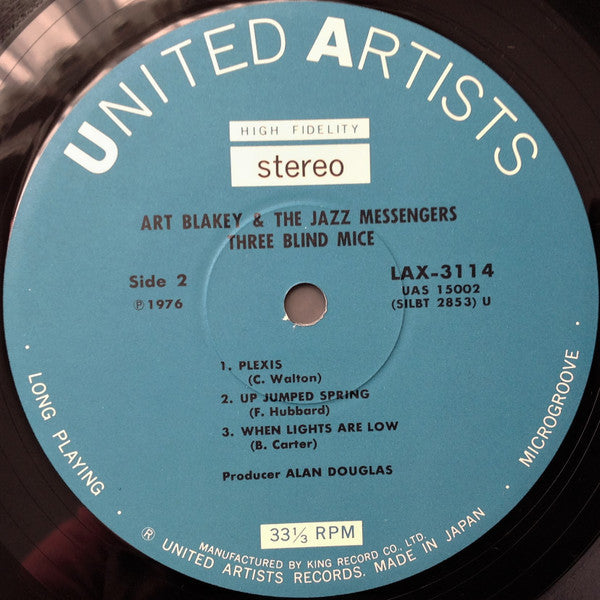 Art Blakey & The Jazz Messengers - 3 Blind Mice = スリー・ブラインド・マイス (Vi...