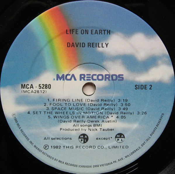 David Reilly (2) - Life On Earth (Vinyl, LP, Album) Very Good (VG) / Very Good (VG)