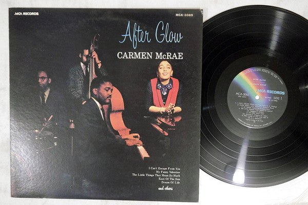Carmen McRae - After Glow (Vinyl, LP, Album, Mono) Very Good Plus (VG+) / Very Good (VG)