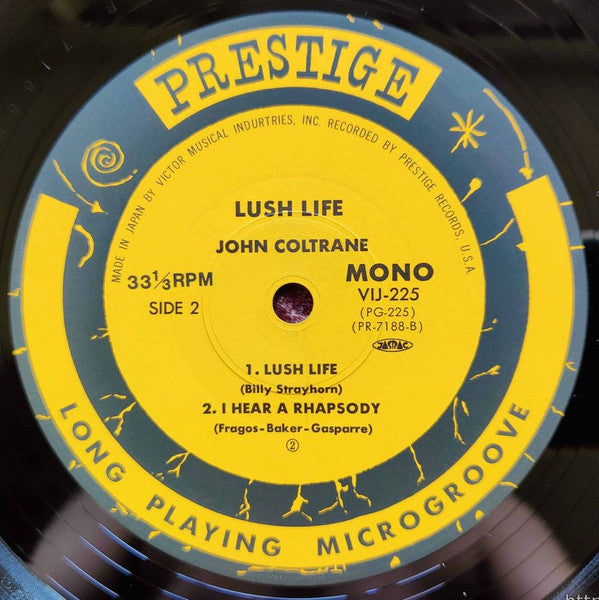 John Coltrane - Lush Life (Vinyl, LP, Album, Mono, Reissue) Very Good Plus (VG+) / Very Good Plus (VG+)