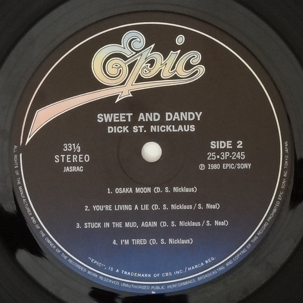 Dick St. Nicklaus - Sweet And Dandy (Vinyl, LP, Album, Stereo) Very Good Plus (VG+) / Very Good Plus (VG+)