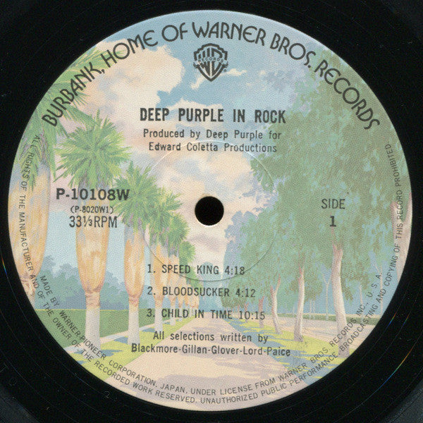Deep Purple - In Rock (Vinyl, LP, Album, Reissue)