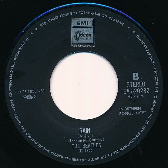 The Beatles - ペイパーバック・ライター = Paperback Writer / レイン = Rain (Vinyl, 7", 45 RPM, Single, Reissue) Very Good Plus (VG+) / Very Good Plus (VG+)