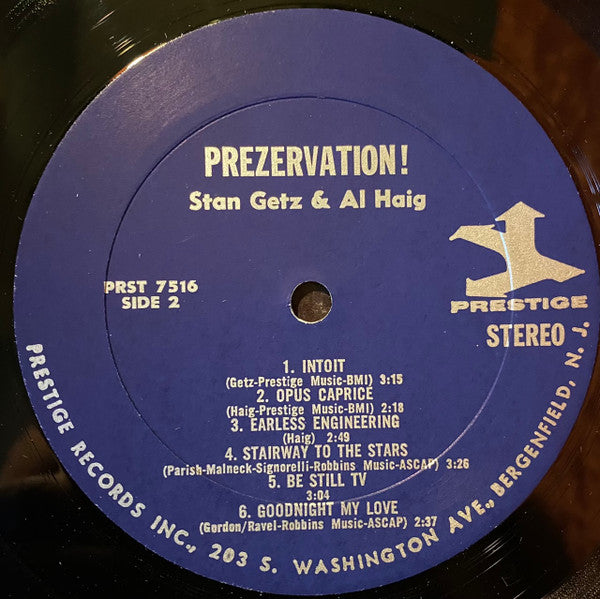 Stan Getz - Prezervation (Vinyl, LP, Compilation, Stereo) Very Good (VG) / Very Good (VG)