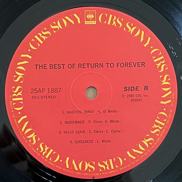 Return To Forever - The Best Of Return To Forever (Vinyl, LP, Compilation) Good Plus (G+) / Good (G)