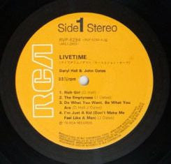 Daryl Hall & John Oates - Livetime (Vinyl, LP, Album) Very Good Plus (VG+) / Very Good (VG)
