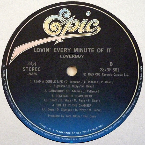 Loverboy - Lovin' Every Minute Of It (Vinyl, LP, Album)