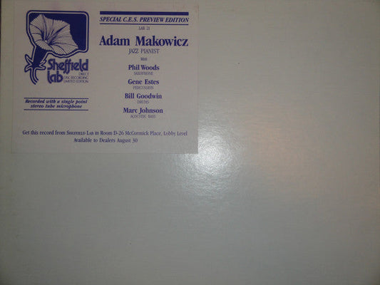 Adam Makowicz - The Name Is Makowicz (Ma-kó-vitch) (Vinyl, LP, Album) Very Good Plus (VG+) / Very Good Plus (VG+)
