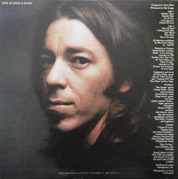 Boz Scaggs & Band - Boz Scaggs & Band (Vinyl, LP, Album, Reissue) Good Plus (G+) / Very Good (VG)