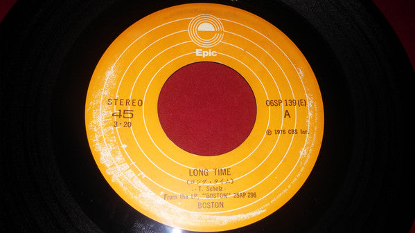 Boston - Long Time (Vinyl, 7", 45 RPM, Single) Very Good Plus (VG+) / Very Good (VG)