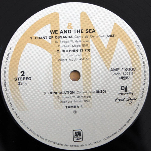 Tamba 4 - We And The Sea (Vinyl, LP, Album, Stereo) Near Mint (NM or M-) / Very Good (VG)