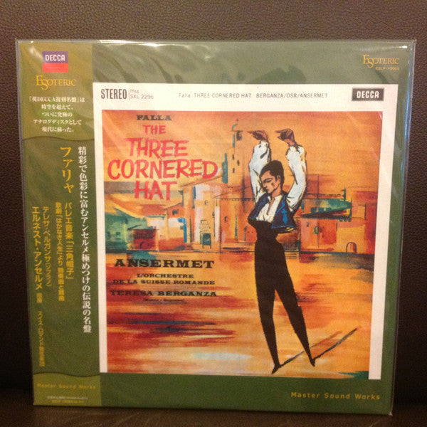 Manuel De Falla - The Three Cornered Hat (Vinyl, LP, Limited Edition, Reissue, Stereo) Very Good Plus (VG+) / Near Mint (NM or M-)