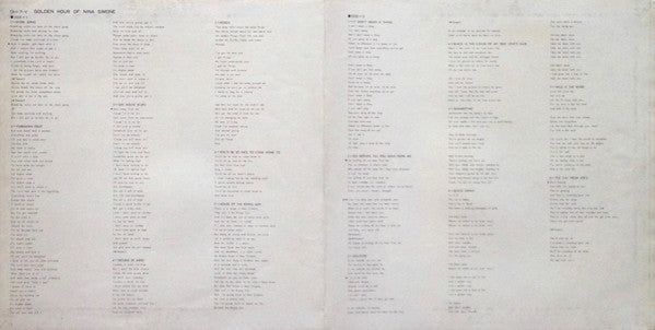 Nina Simone - Golden Hour Of Nina Simone (Vinyl, LP, Compilation) Good Plus (G+) / Very Good (VG)