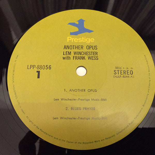 Lem Winchester - Another Opus (Vinyl, LP, Album, Stereo, Reissue) Near Mint (NM or M-) / Very Good Plus (VG+)