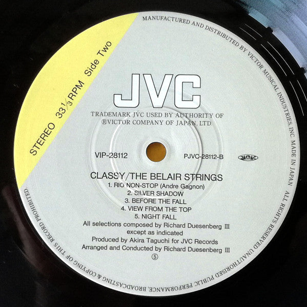 The Belair Strings - Classy (Vinyl, LP, Album, Stereo) Near Mint (NM or M-) / Very Good Plus (VG+)