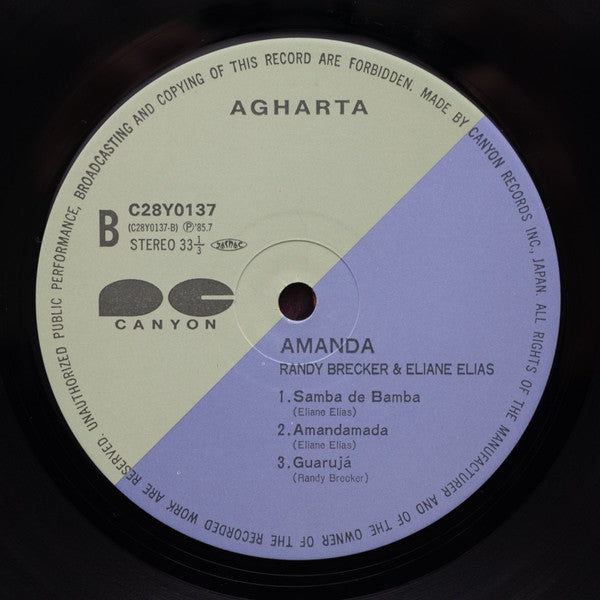 Randy Brecker - Amanda (Vinyl, LP, Album) Near Mint (NM or M-) / Near Mint (NM or M-)