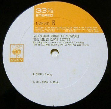 The Miles Davis Sextet - Miles & Monk At Newport (Vinyl, LP, Album,...