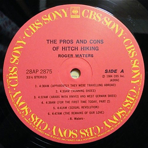 Roger Waters - The Pros And Cons Of Hitch Hiking (Vinyl, LP, Album)