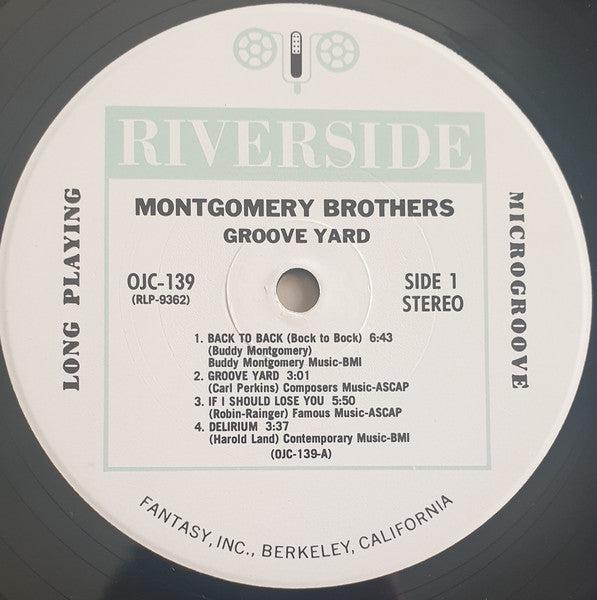 The Montgomery Brothers - Groove Yard (Vinyl, LP, Album, Reissue, Stereo) Very Good (VG) / Very Good Plus (VG+)