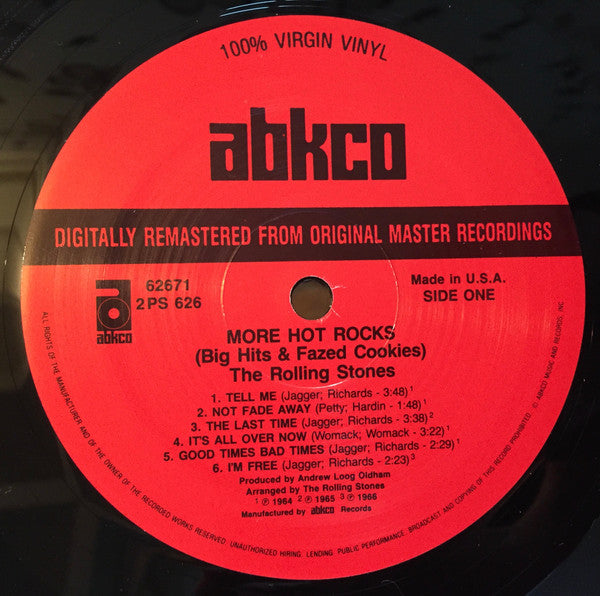 The Rolling Stones - More Hot Rocks (Big Hits & Fazed Cookies) (2xVinyl, LP, Compilation, Reissue, Remastered) Very Good Plus (VG+) / Very Good Plus (VG+)