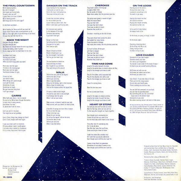 Europe (2) - The Final Countdown (Vinyl, LP, Album)