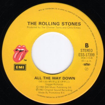 The Rolling Stones - Undercover Of The Night (Vinyl, 7", 45 RPM, Single) Very Good Plus (VG+) / Very Good Plus (VG+)