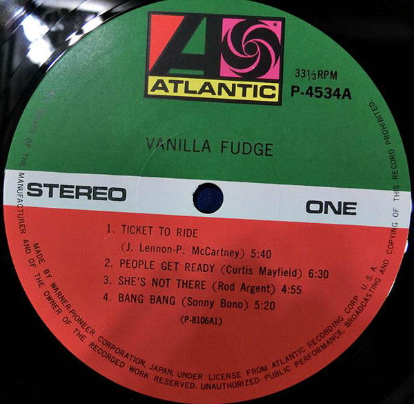 Vanilla Fudge - Vanilla Fudge (Vinyl, LP, Album, Reissue, Stereo) Near Mint (NM or M-) / Very Good Plus (VG+)