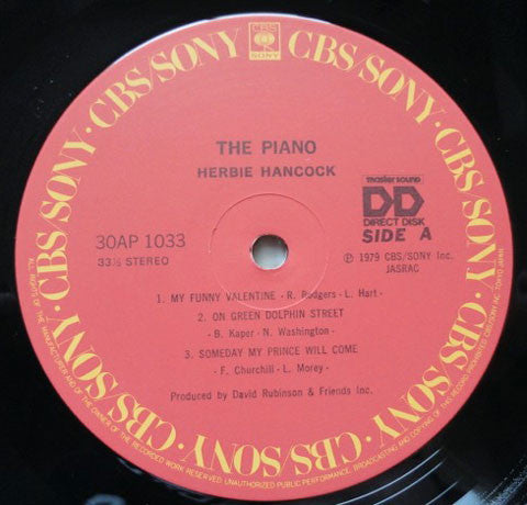 Herbie Hancock - The Piano (Vinyl, LP, Album, Stereo)