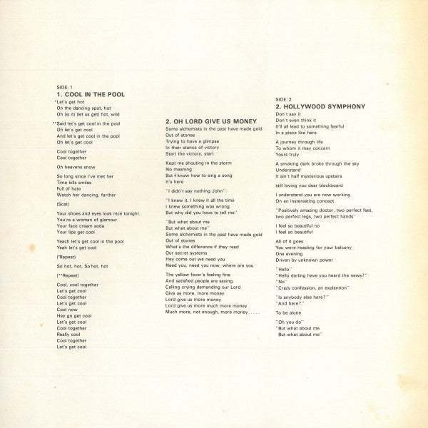 Holger Czukay - Movies (Vinyl, LP, Album, Reissue) Very Good Plus (VG+) / Very Good (VG)