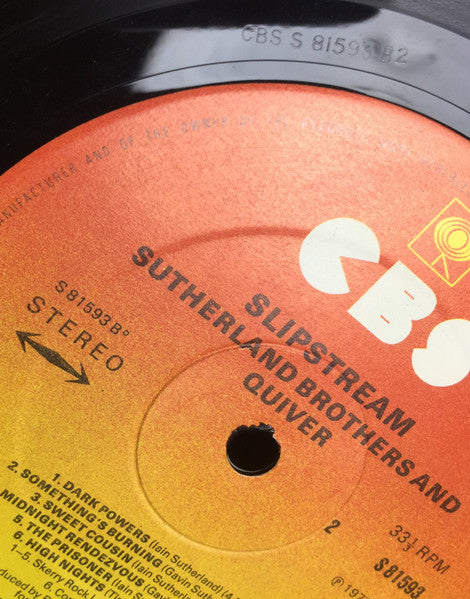 Sutherland Brothers - Slipstream (Vinyl, LP, Album, Stereo) Very Good (VG) / Very Good (VG)