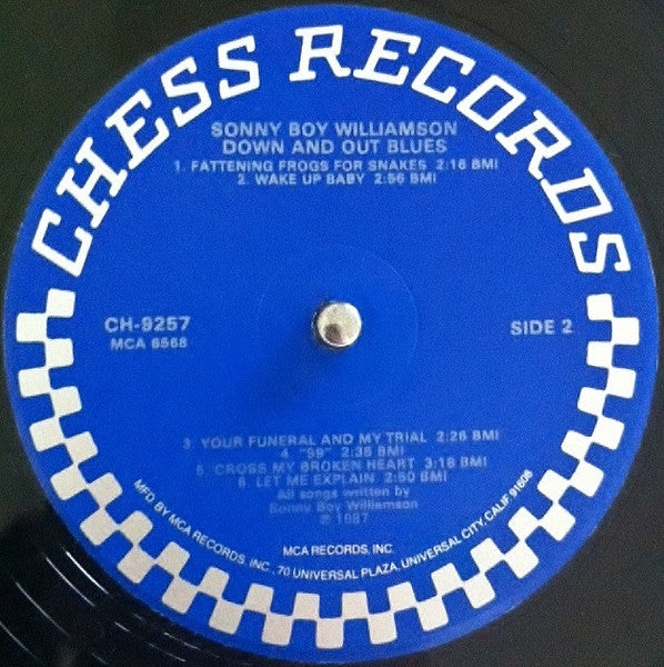 Sonny Boy Williamson (2) - Down And Out Blues (Vinyl, LP, Album, Re...