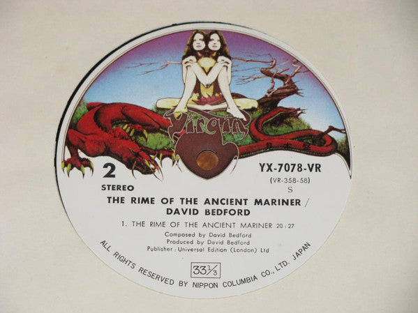 David Bedford - The Rime Of The Ancient Mariner (Vinyl, LP, Album) Near Mint (NM or M-) / Very Good (VG)