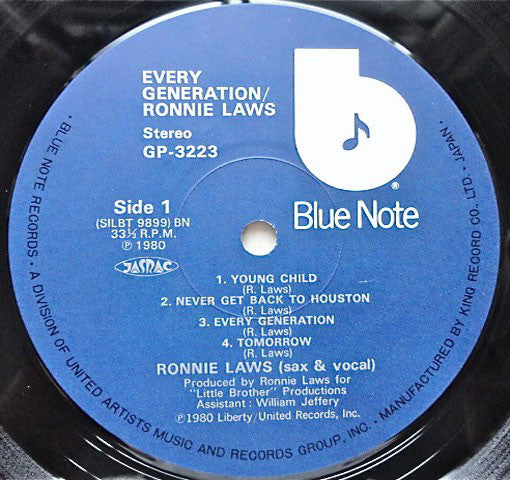 Ronnie Laws - Every Generation (Vinyl, LP, Album)