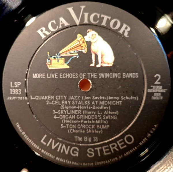 The Big 18 - More Live Echoes Of The Swinging Bands (Vinyl, LP, Album, Stereo) Good Plus (G+) / Fair (F)