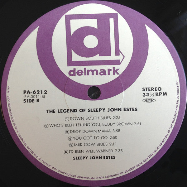 Sleepy John Estes - The Legend Of Sleepy John Estes = スリーピー・ジョン・エステ...